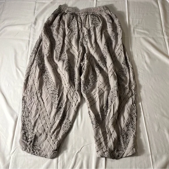 Free People Once Upon Yarn Dye Harem Pants in light pink S Boho Beach Barrel - Picture 4 of 10